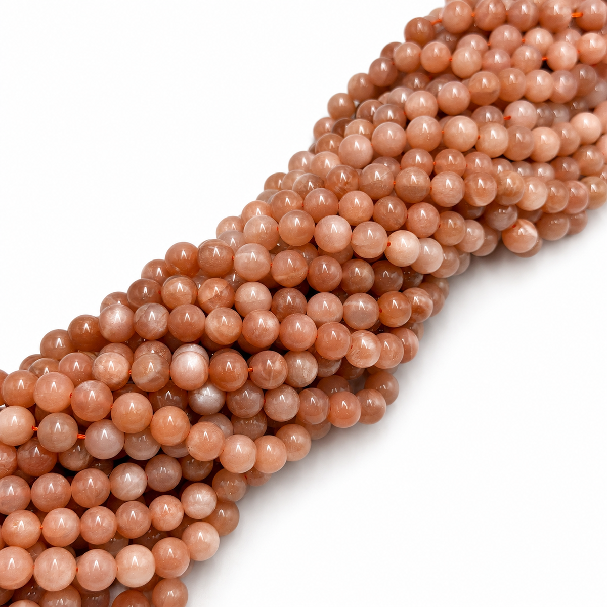 Solsten Perler – Orange, Runde (8mm)