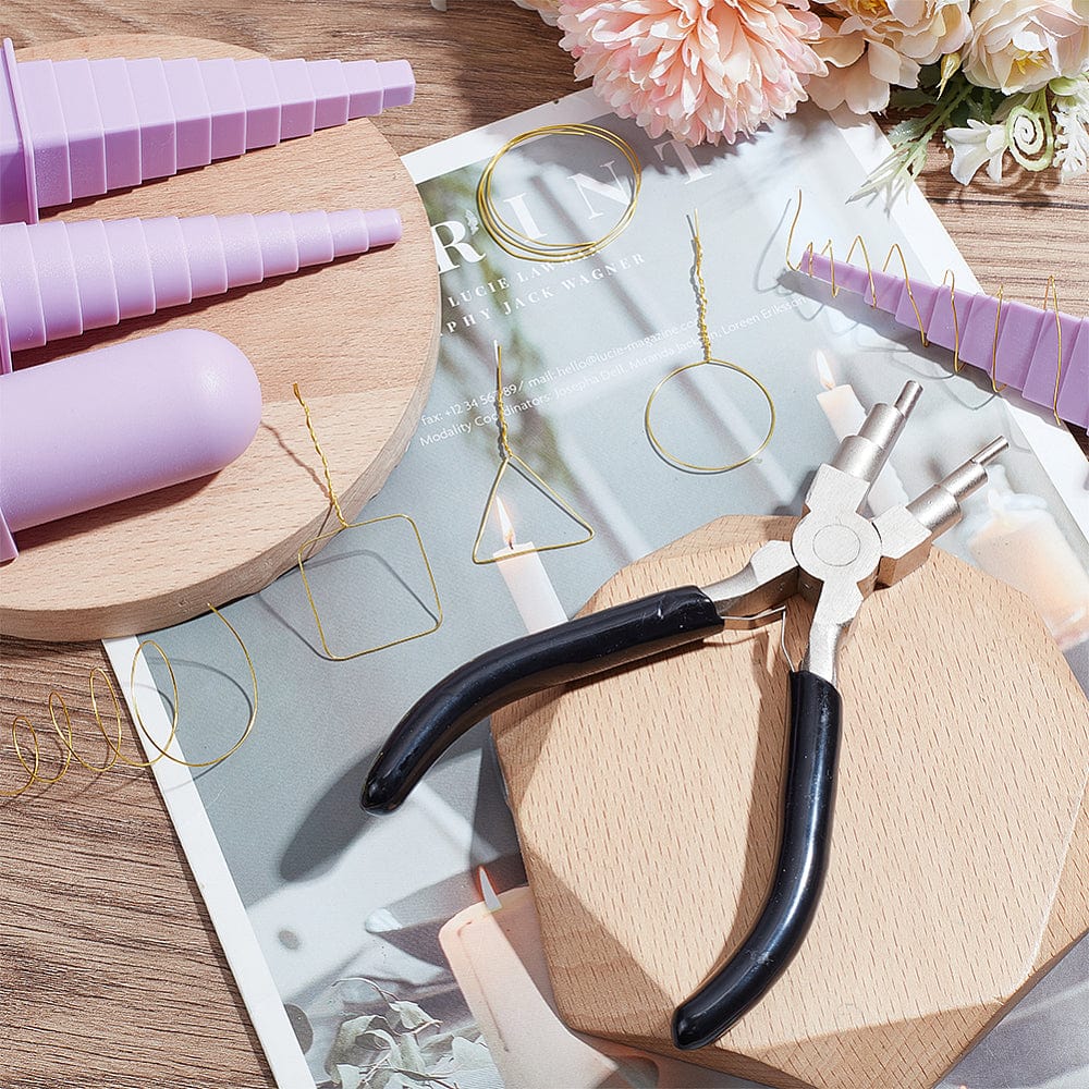 6 i én Wire Looping Tang Med Tårnsæt - Uniq Perler - 113538