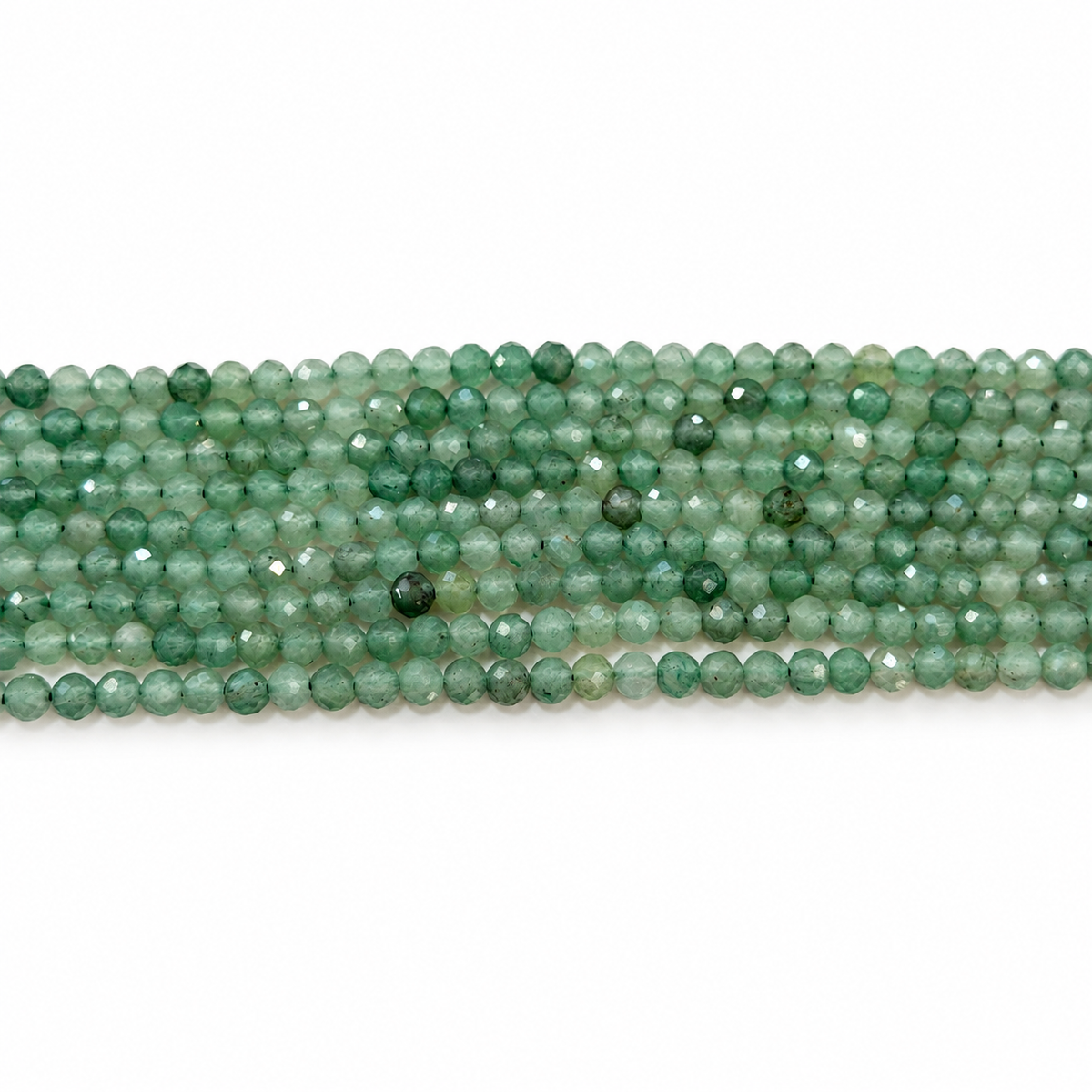 Aventurin Perlen – Grün, Facettiert, Grade A (4mm)