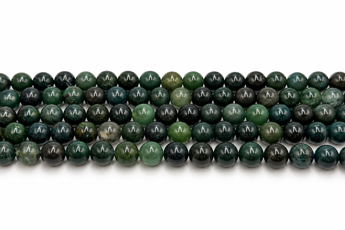 Mossagat Pärlor – Runda (8mm)