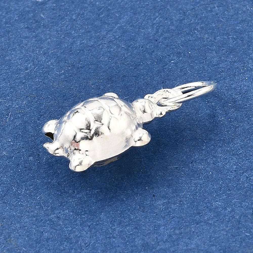 925 Sterling Sølv Skildpadde Vedhæng (12,5x7,5x5,5mm) - Uniq Perler - 115541