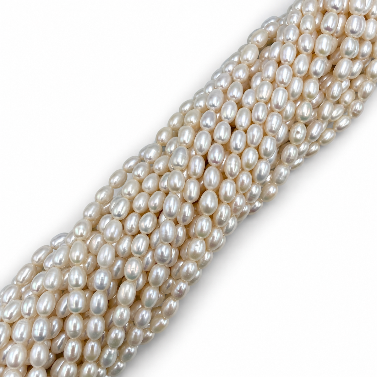 Ferskvandsperler – Rice, Grade AAA (8-9x6mm)