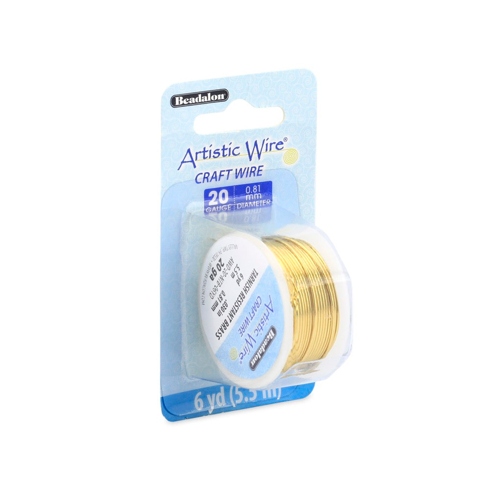 Artistic Wire – Messing Wire Tarnish Resistant (0,81mm) 5,5m