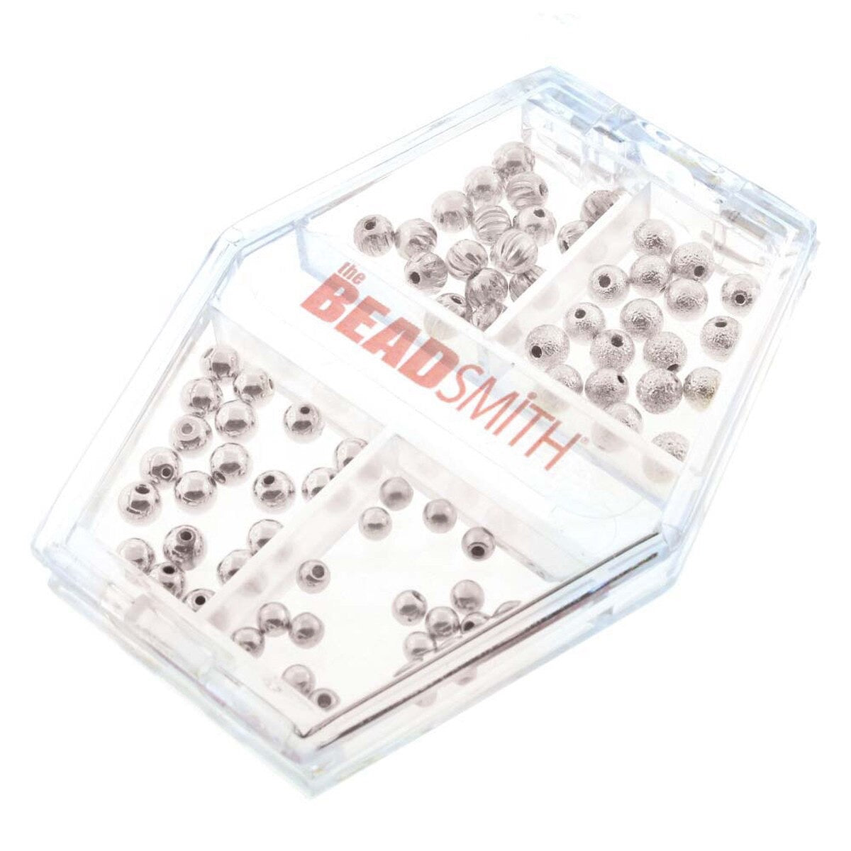 Memory Wire Endekapper – Sølvfarvede (3–4mm, 72 stk.) – Beadsmith