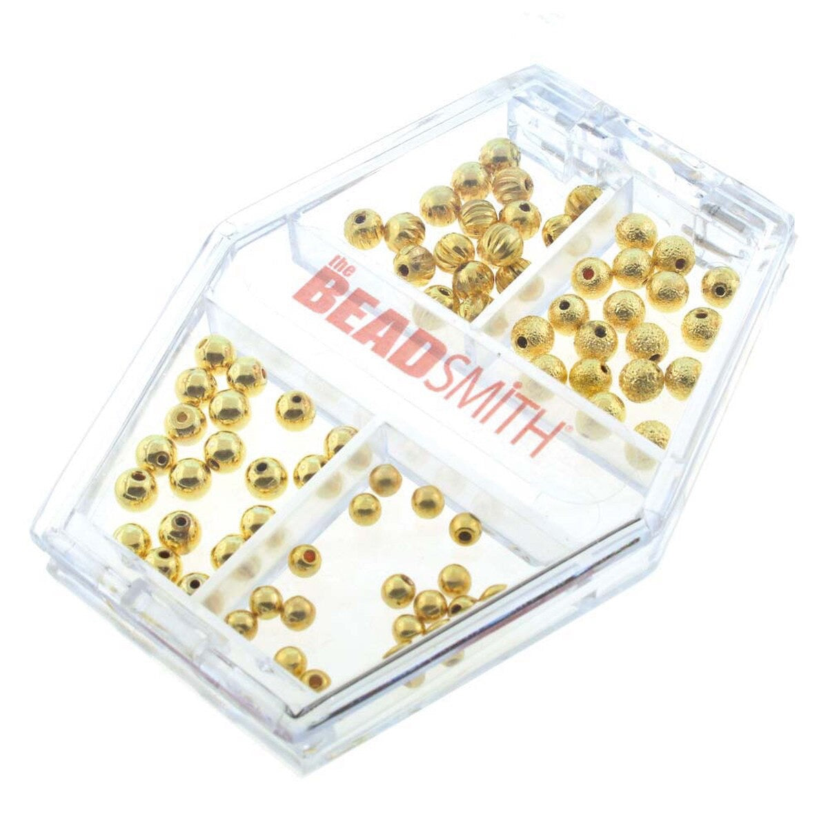 Memory Wire Endekapper – Guldfarvede (3–4mm, 72 stk.) – Beadsmith