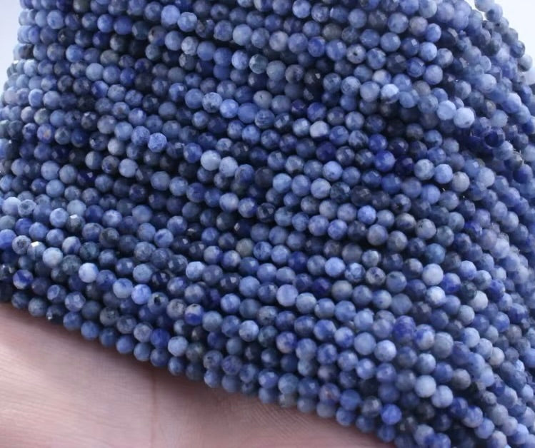 Sodalit – Blå, Facetteret (4mm)