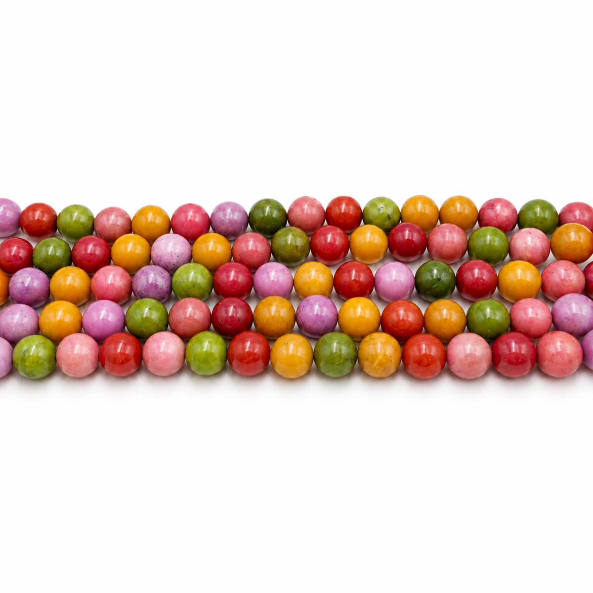 Malaysia Jade Beads – Color Mix, Round (10mm)