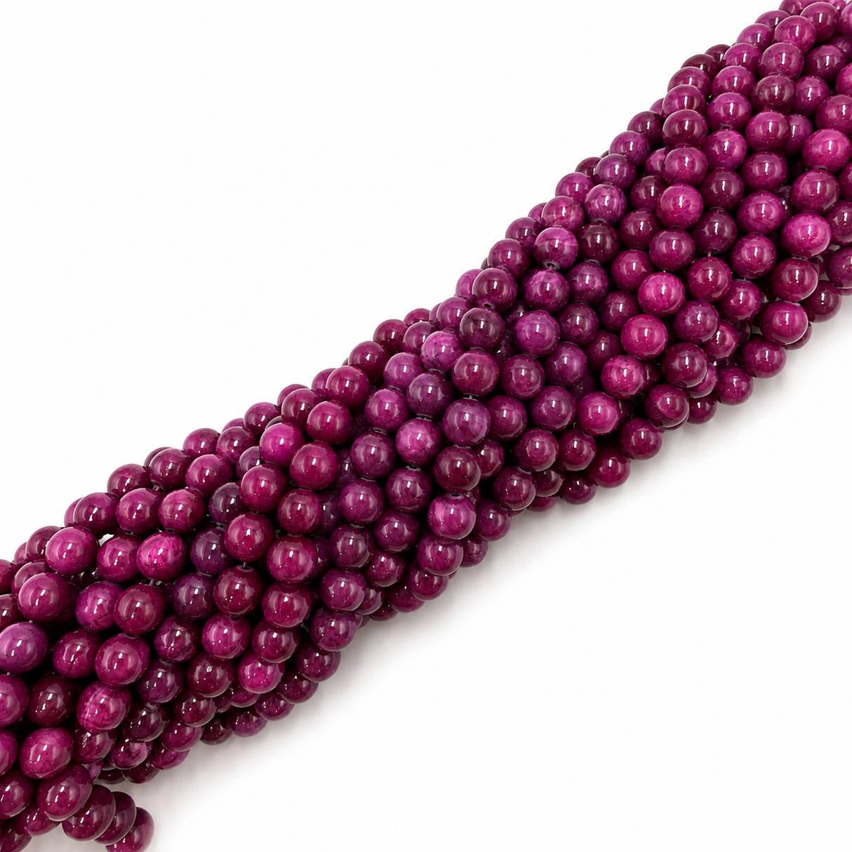 Jade Perler – Lilla, Runde (10mm)