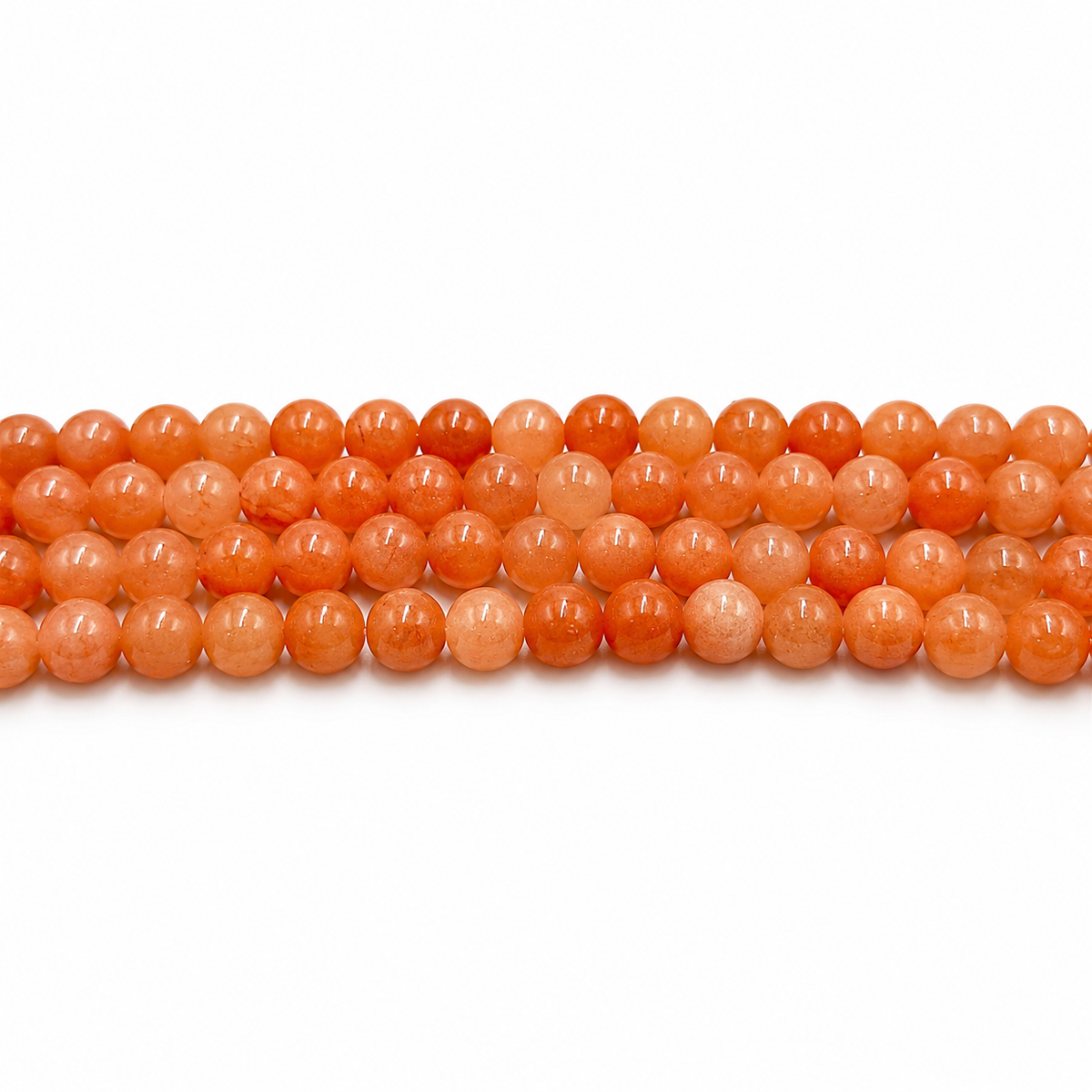 Jade Beads – Light Salmon, Round (6mm)