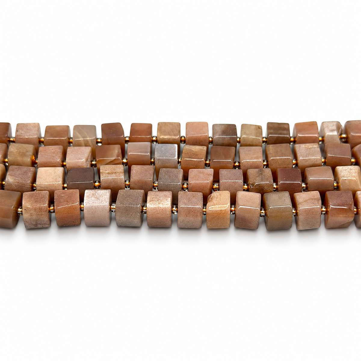 Sunstone Beads – Cube-Shaped (9x11x11mm)