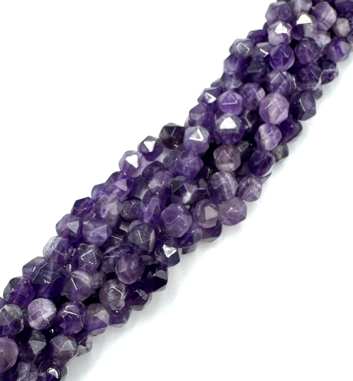 Dream Amethyst Beads – Star Cut (8mm)
