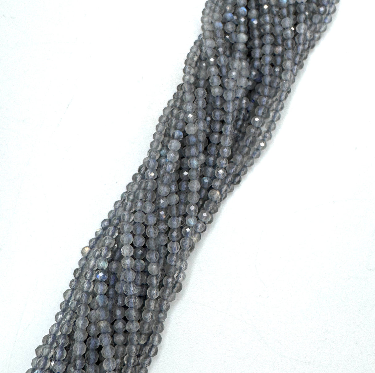 Labradorit Perlen – Rund Grade A (3mm)