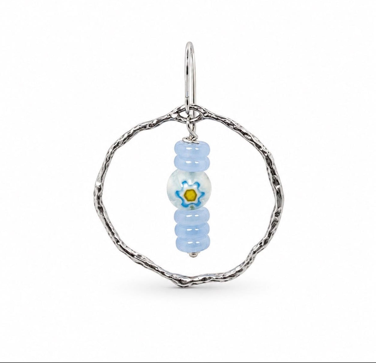 Water-resistant Round Pendant With Organic Edge, (35mm, 2 pcs.)
