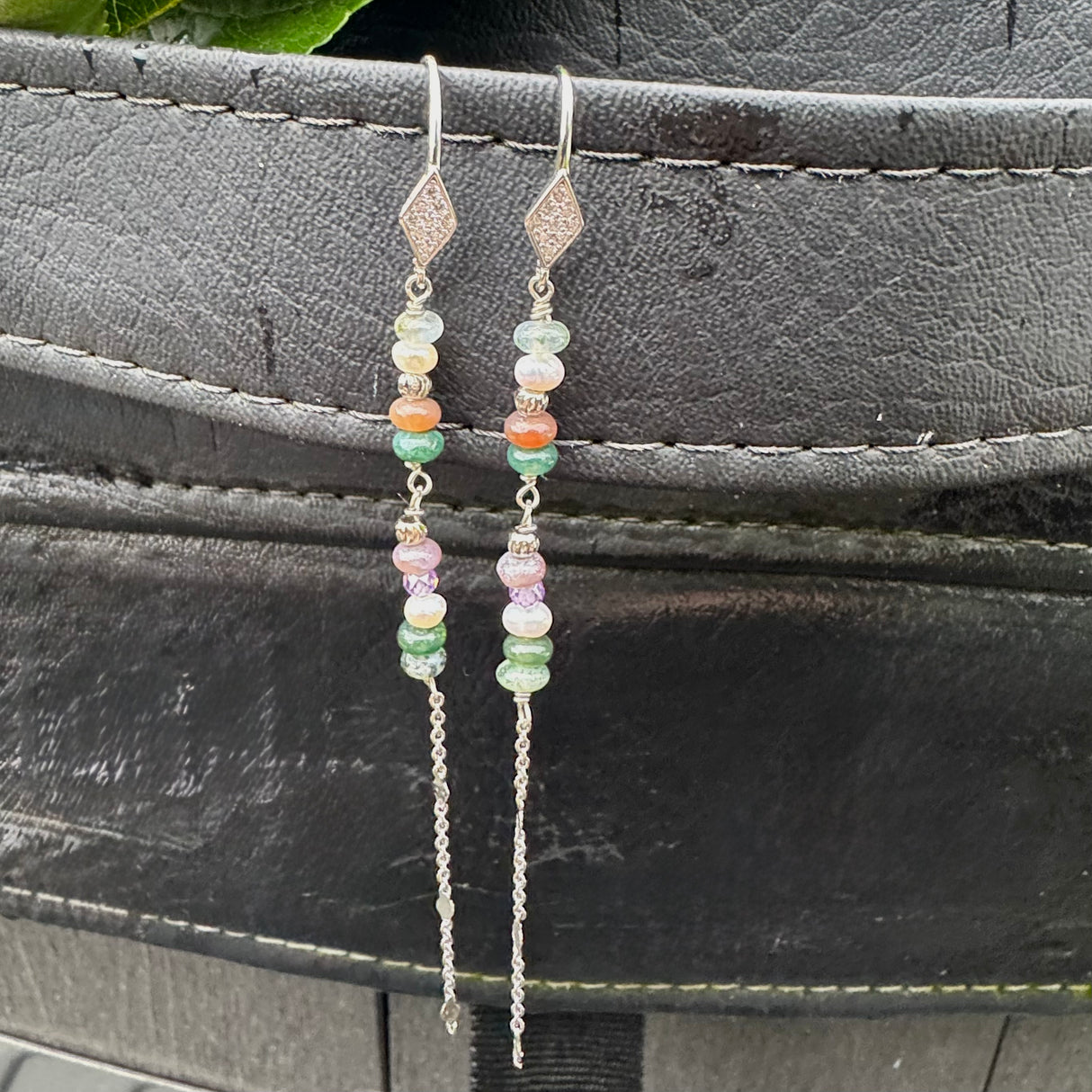 Långa Örhängen Med Kedja