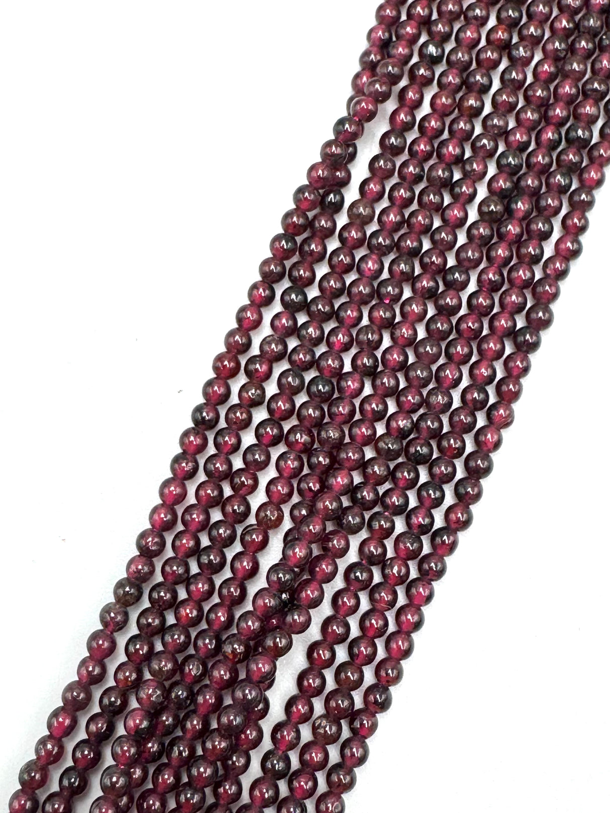 Granat Perlen – Bordeaux, rund (3mm)