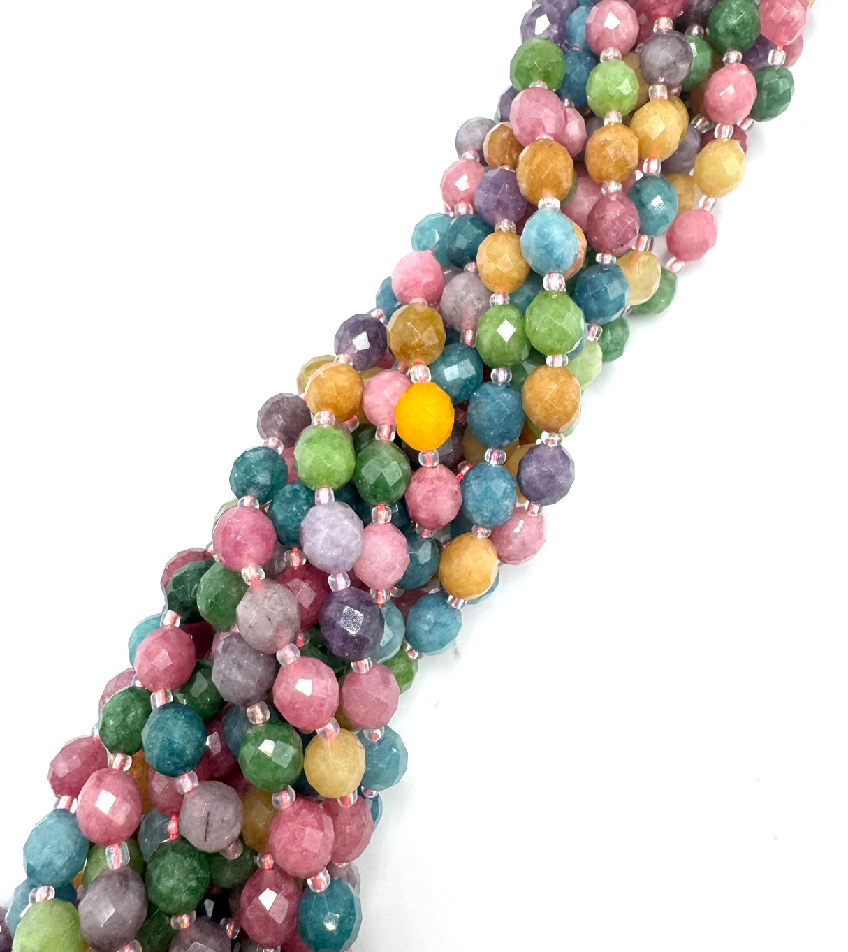 Malaysia Jade Perlen – Farbmix, facettierte Rice (9~10x8~8,5mm)