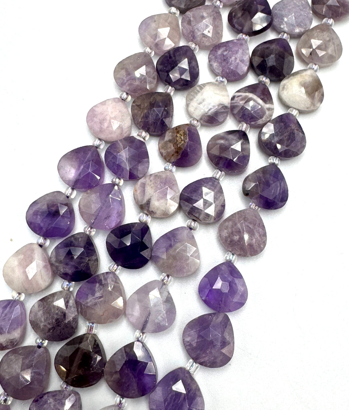 Amethyst Drop Beads (9x10mm)