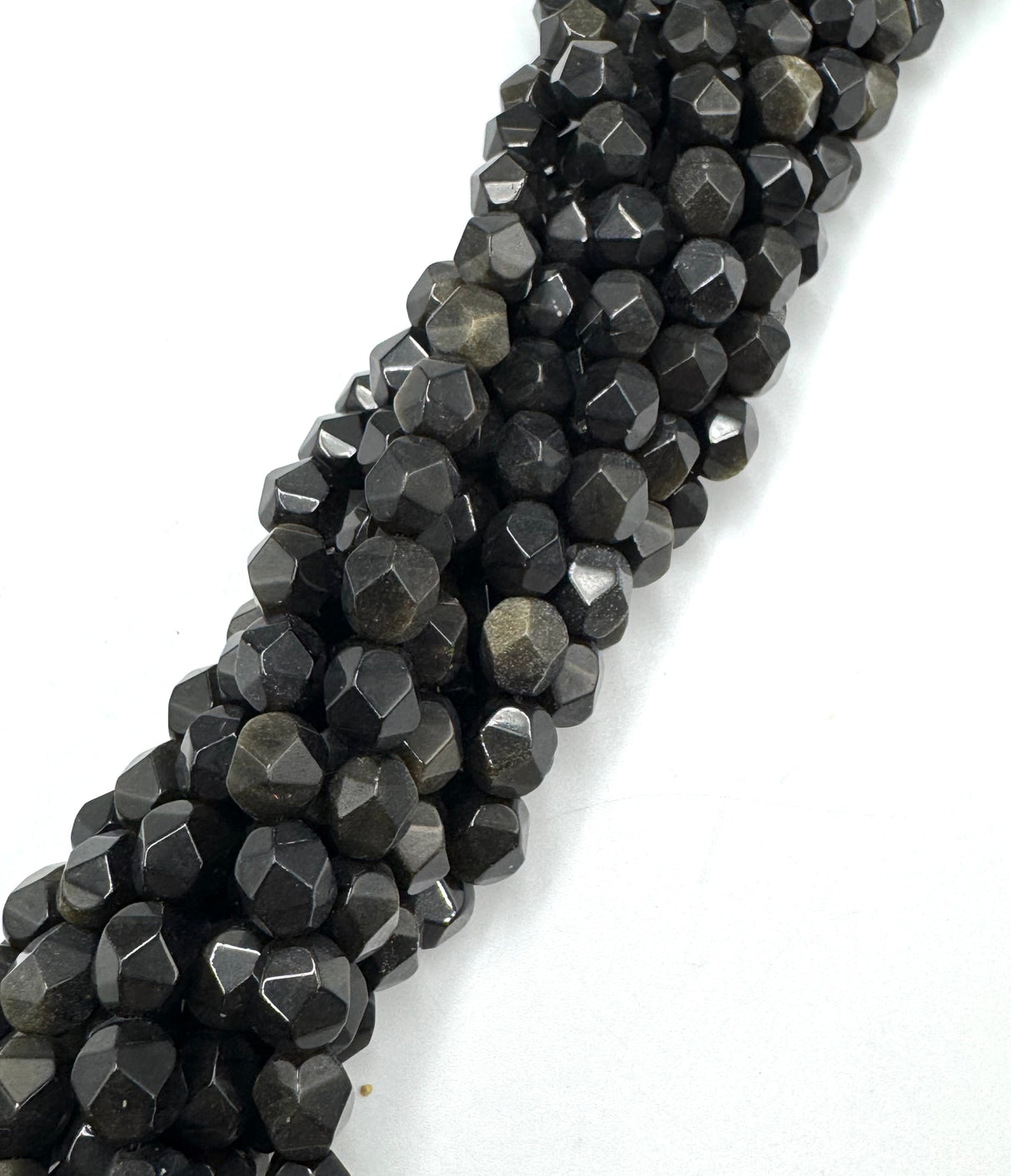 Goldene (Gylden) Obsidian Perlen – Sternschnitt (10mm)
