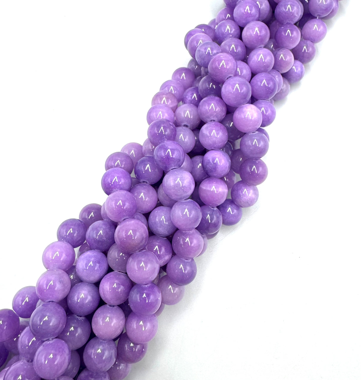 Mashan Jade – Lila, Rund (10mm)
