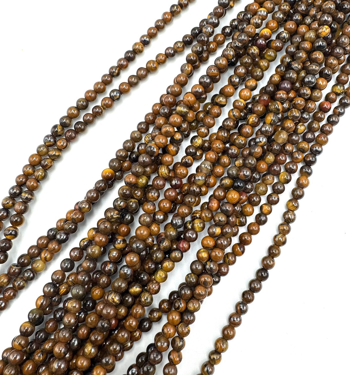 Tiger Eye Pearls – Round (4mm)