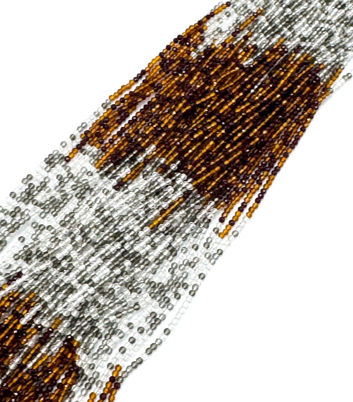 Glasperlen - Graduierte Braun/Klar Farben (2mm)