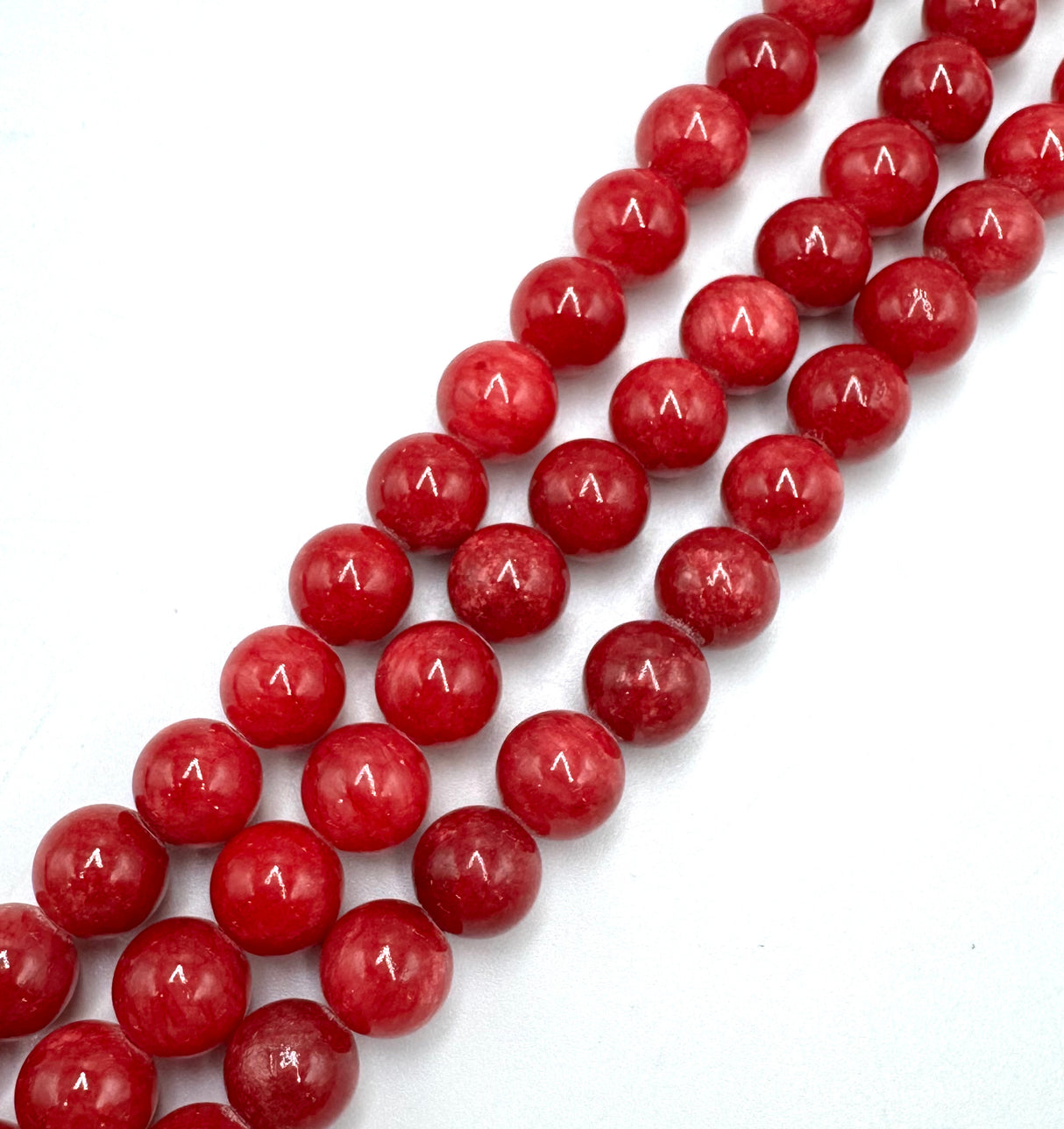Jade Beads – Round, Red (6mm)