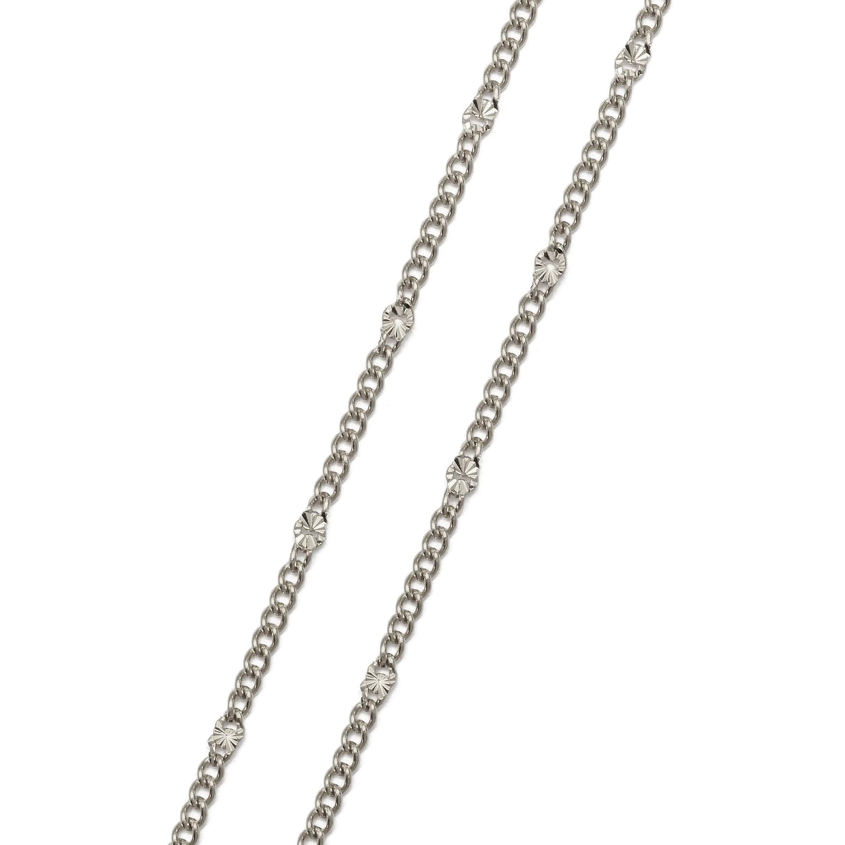 Water-resistant Anchor Chain With Star Link - Gold-plated Steel (2mm, 1m)
