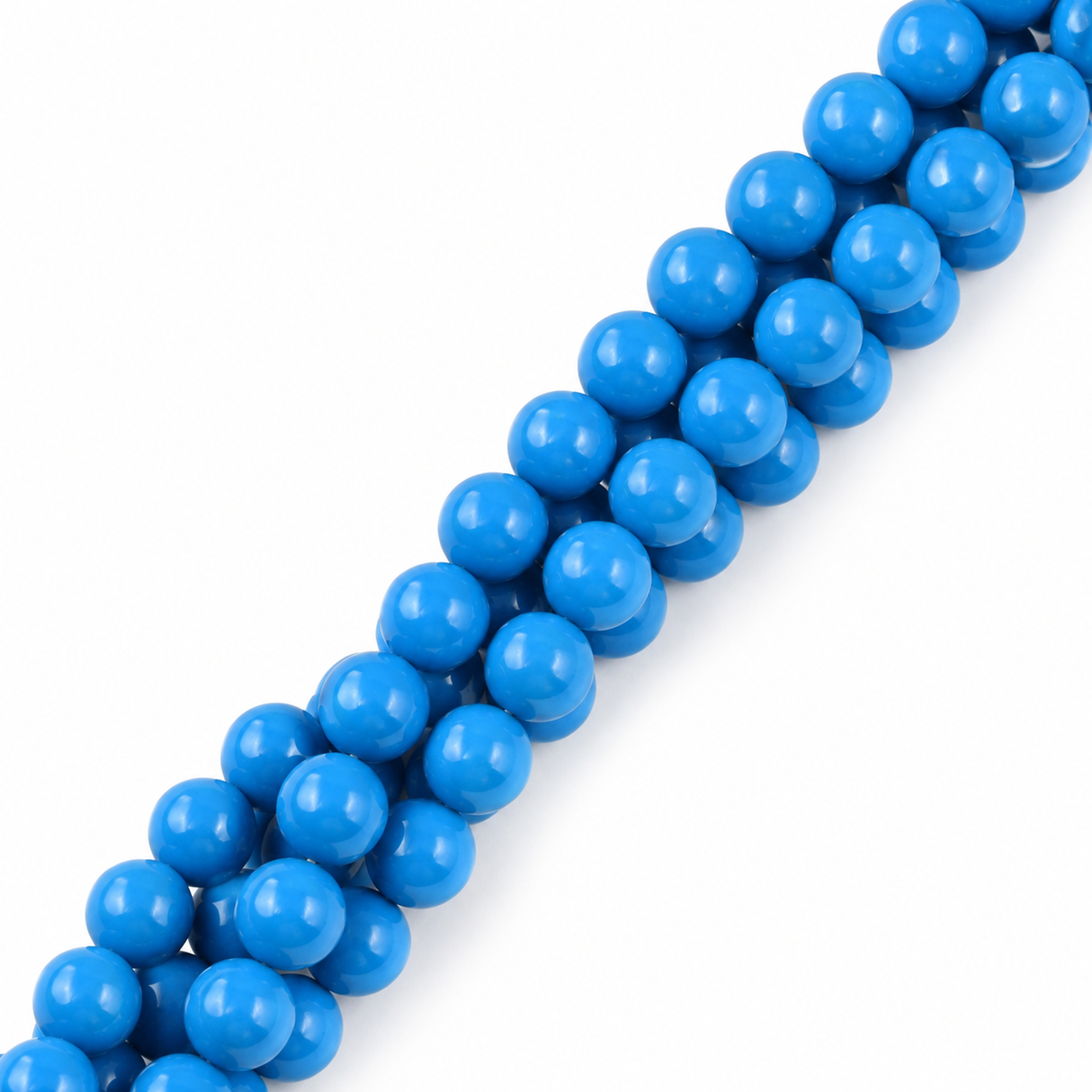 Jadeperlen – Rund, Hellblau (14mm)