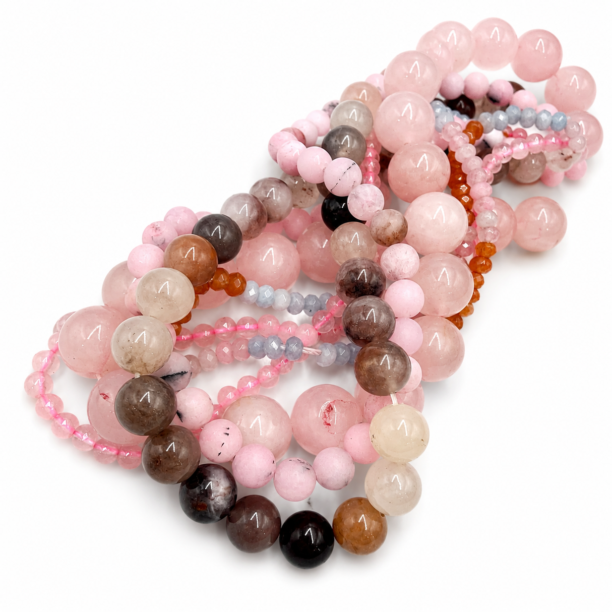 Rosa Perle Pakke, 5 Strenge