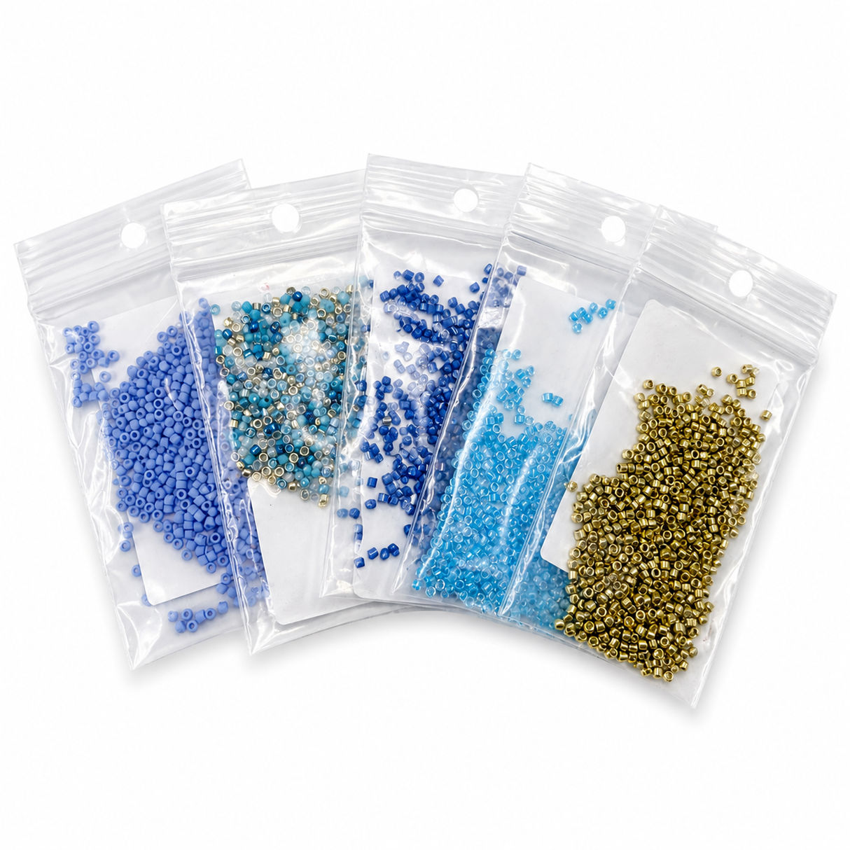 Package 11....Miyuki Delica Beads - (6 bags)
