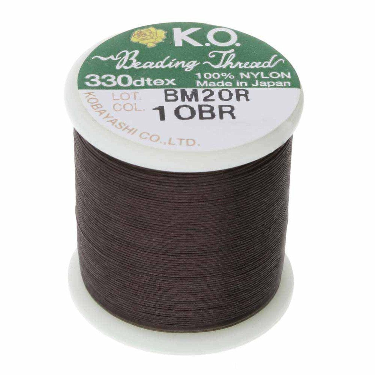 KO Tråd Sæt – 6 Basisfarver, Voksbehandlet Nylon (0,2mm) 6 x 50 m