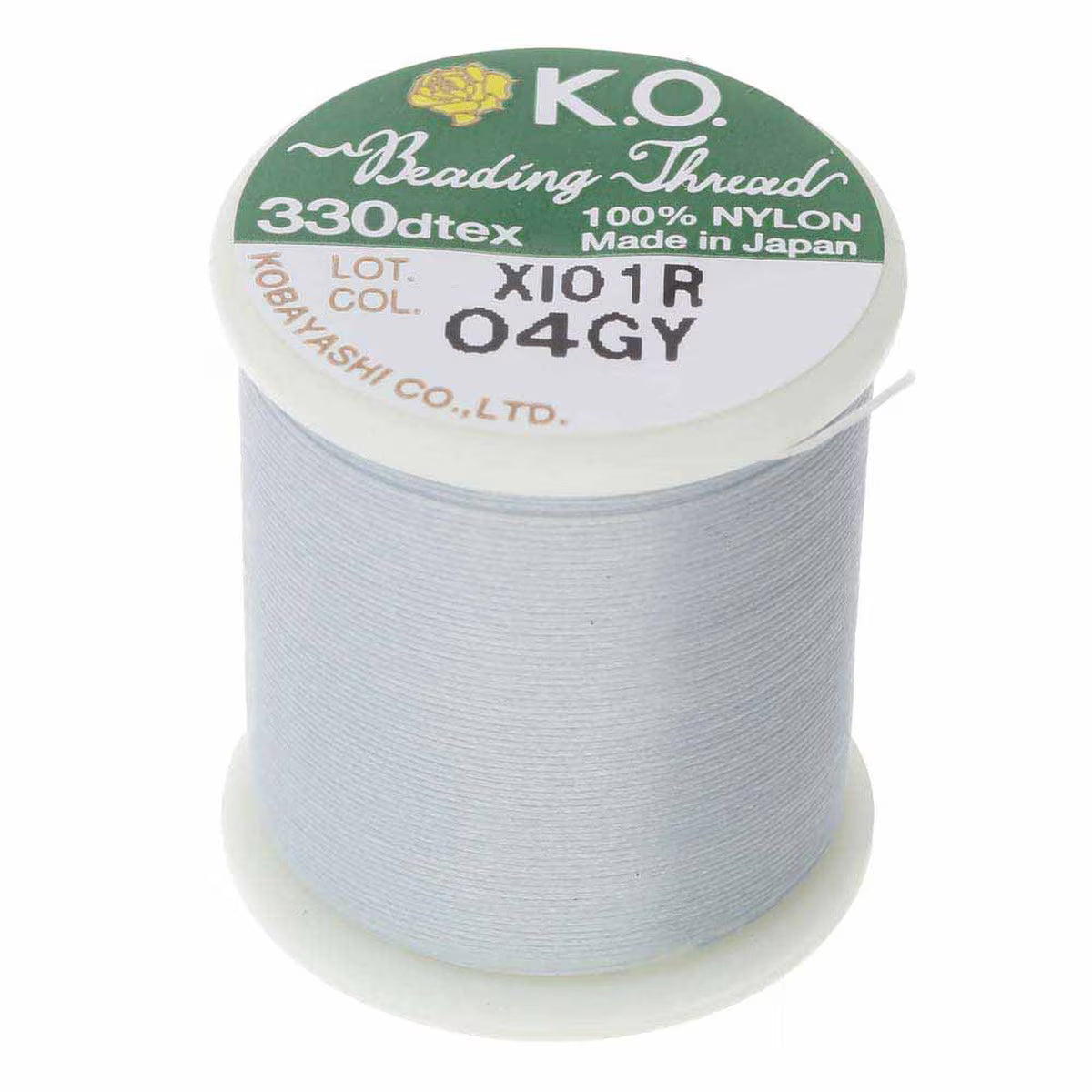 KO Tråd Sæt – 6 Basisfarver, Voksbehandlet Nylon (0,2mm) 6 x 50 m