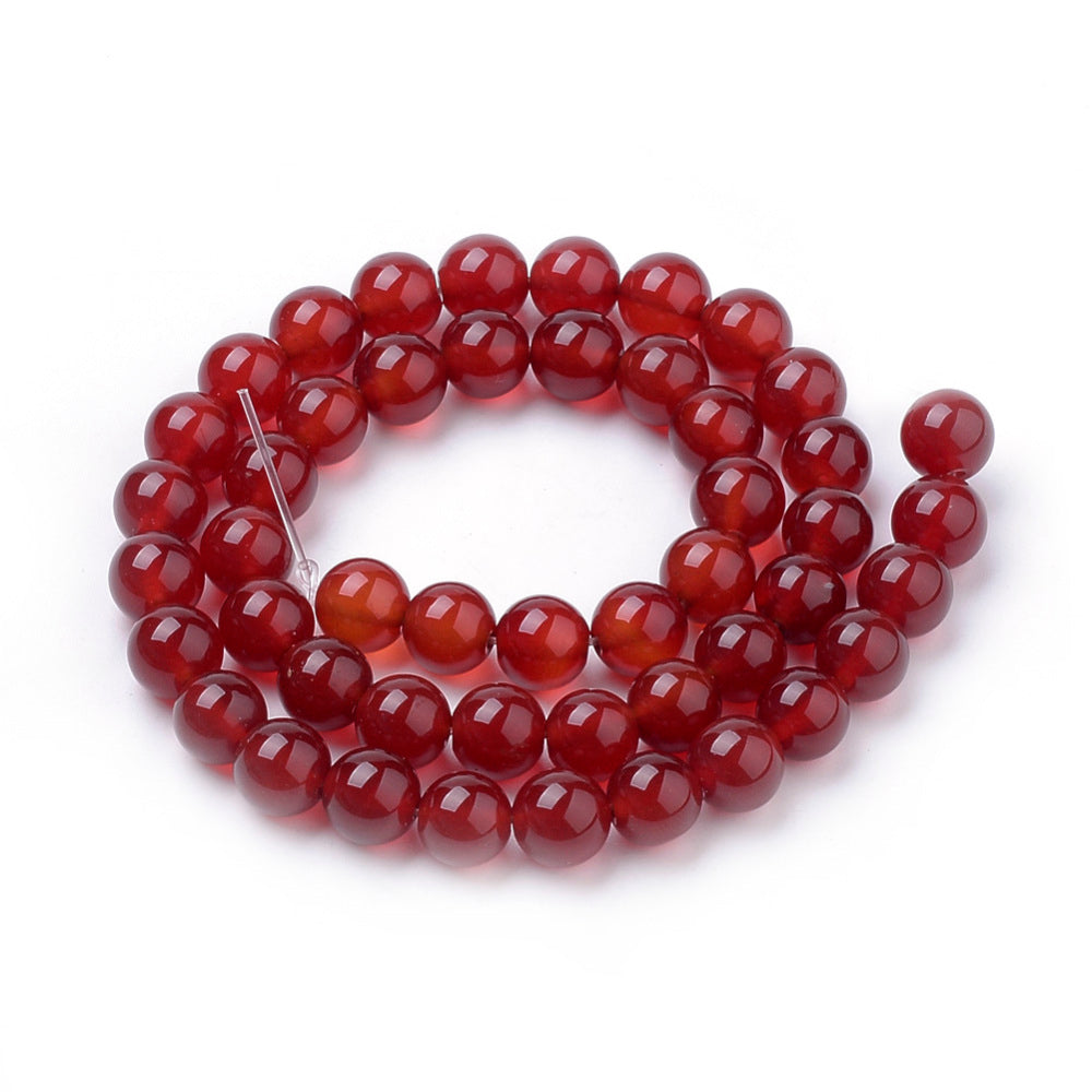 Runde karneol perler, naturlig sten, 14 mm – billede 2