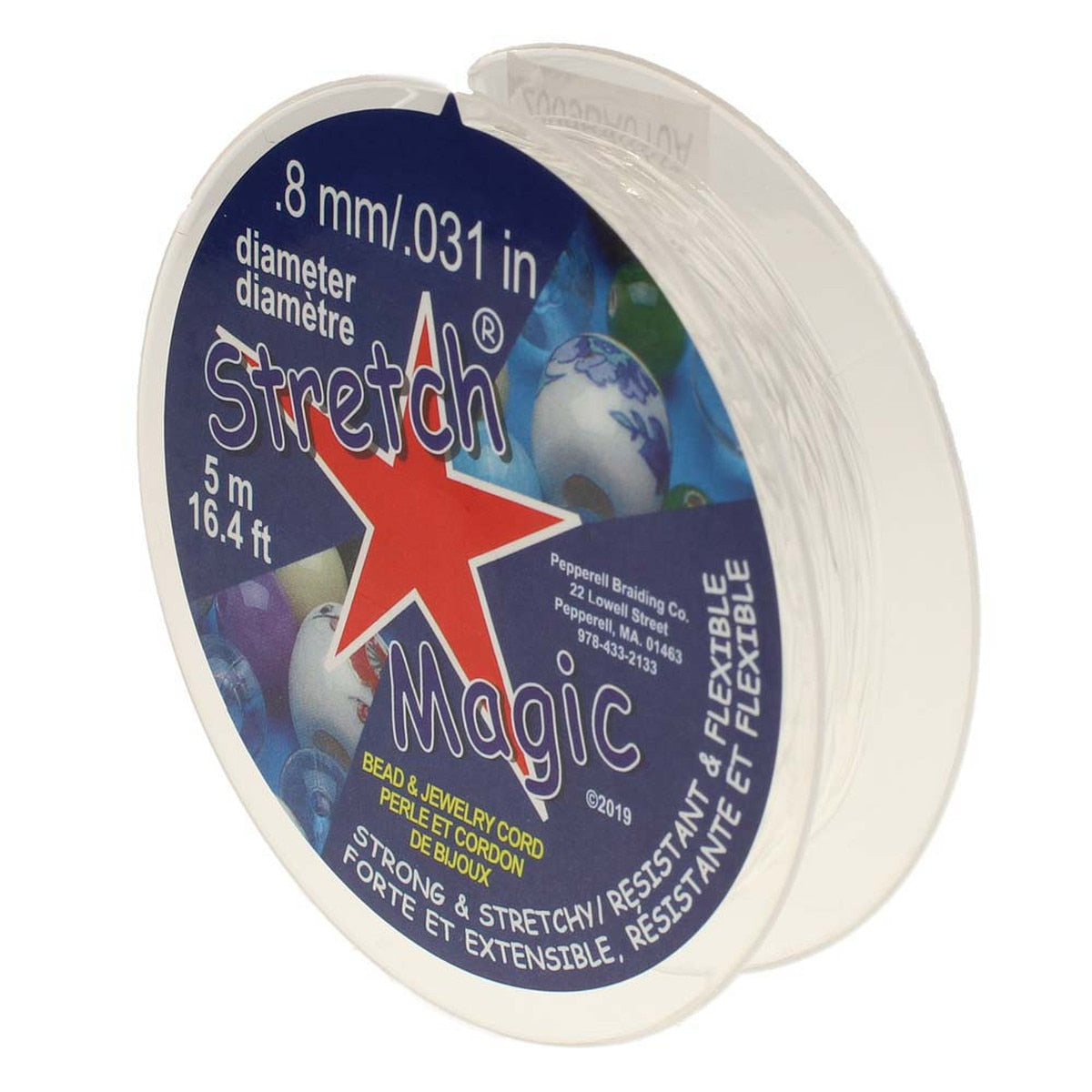 Super starke elastische Schnur - Schwarz (0,8 mm, 5 Meter)