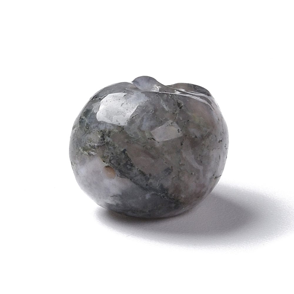 Agat Dødningehoved, 13x10mm, 1 Stk - Uniq Perler - 0001489203