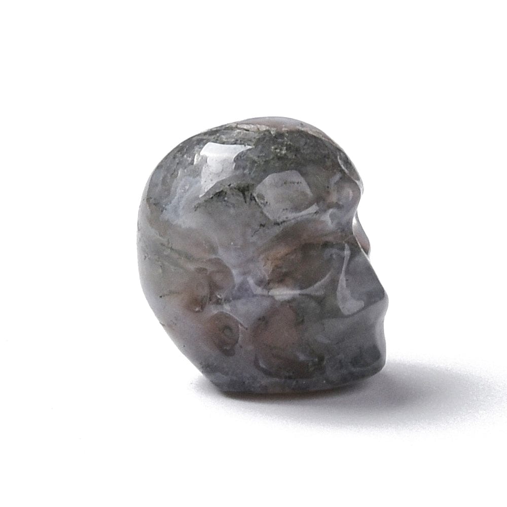 Agat Dødningehoved, 13x10mm, 1 Stk - Uniq Perler - 0001489203