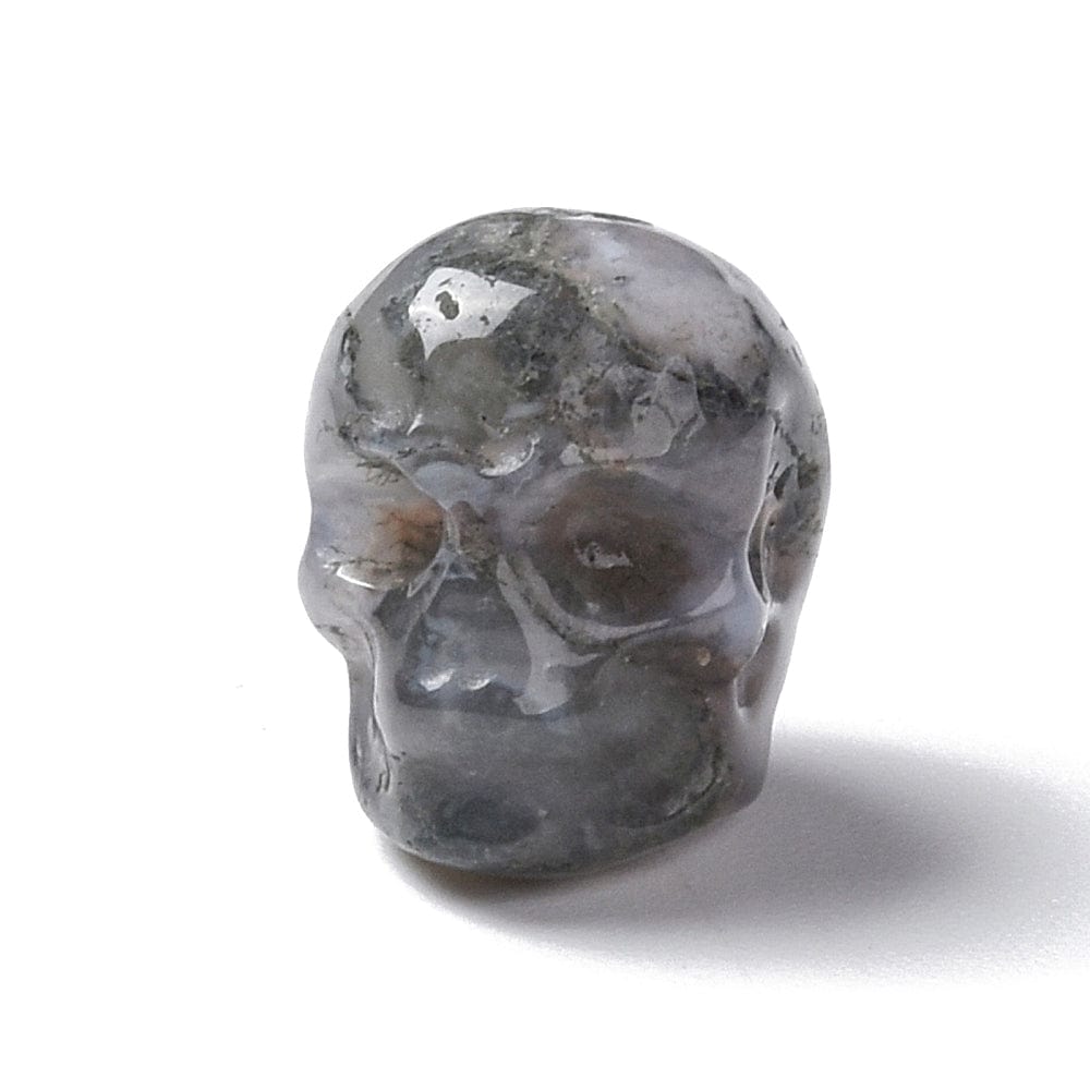 Agat Dødningehoved, 13x10mm, 1 Stk - Uniq Perler - 0001489203