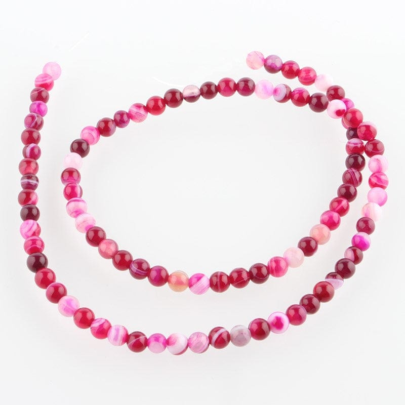 Agat Perler – Pink (4mm) - Uniq Perler - 522248