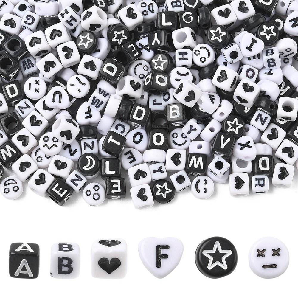 Akryl Perler Mix – Former & Farver (300 stk) - Uniq Perler - 117725