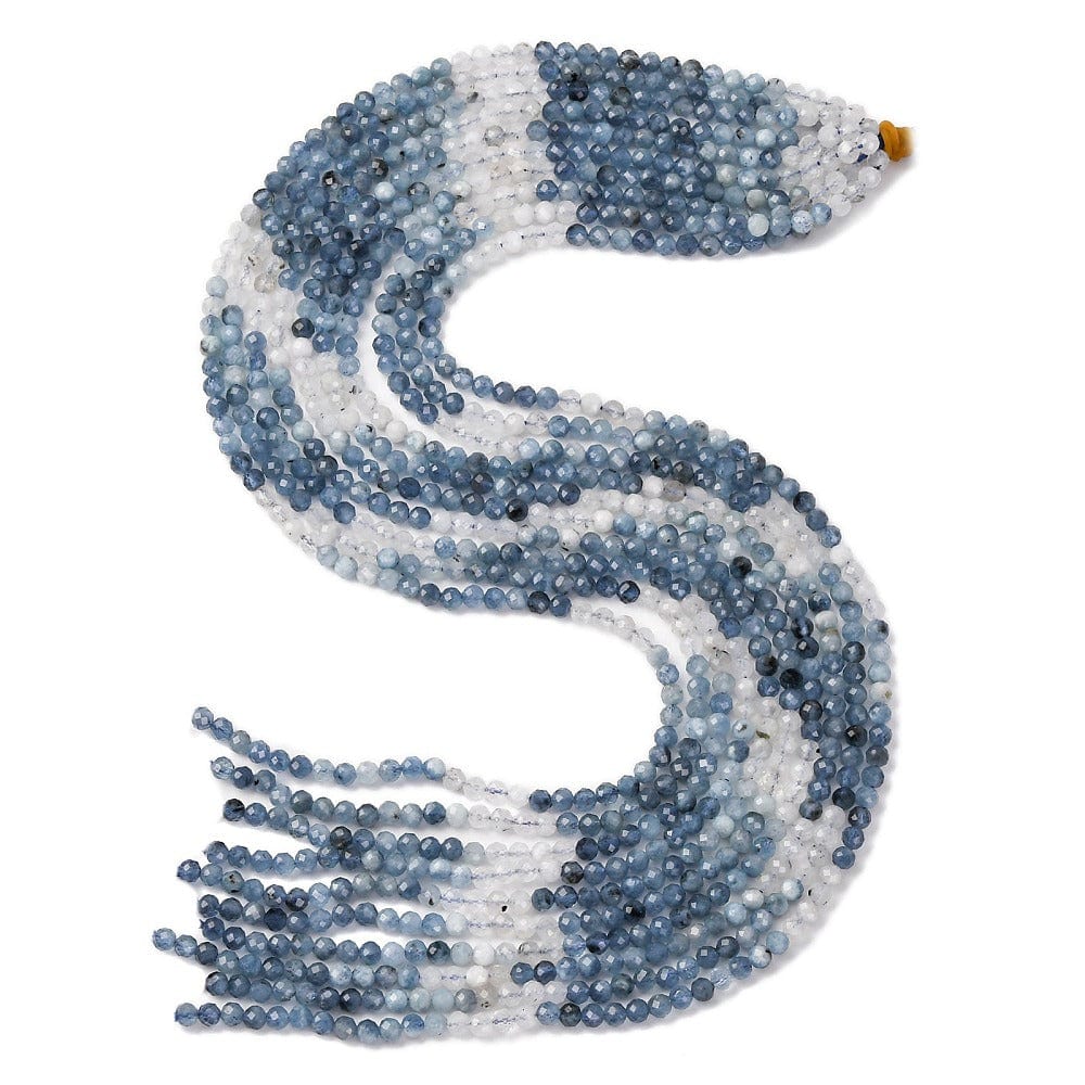 Akvamarin – Blå, Facetteret (4mm) - Uniq Perler - 115897