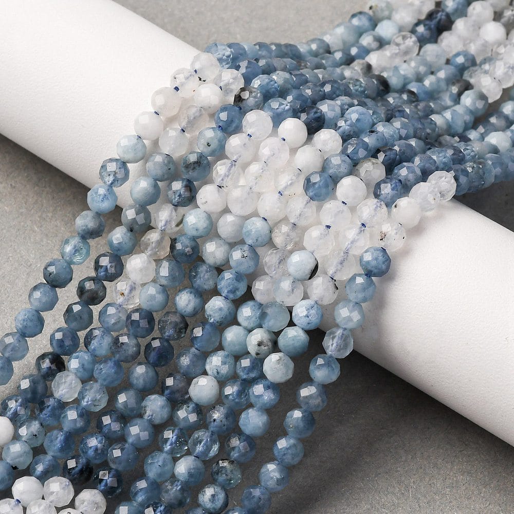 Akvamarin – Blå, Facetteret (4mm) - Uniq Perler - 115897