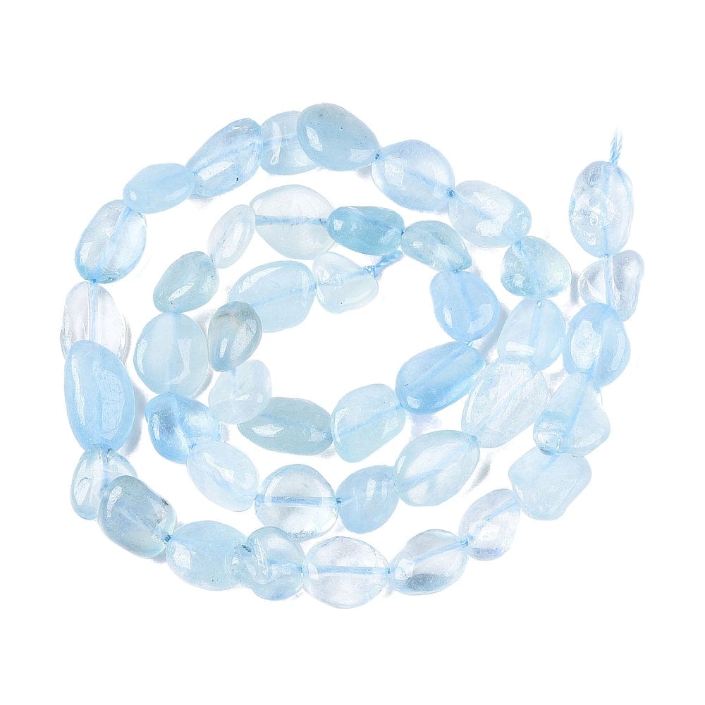 Akvamarin – Oval (8–15x4–12mm) - Uniq Perler - 114101