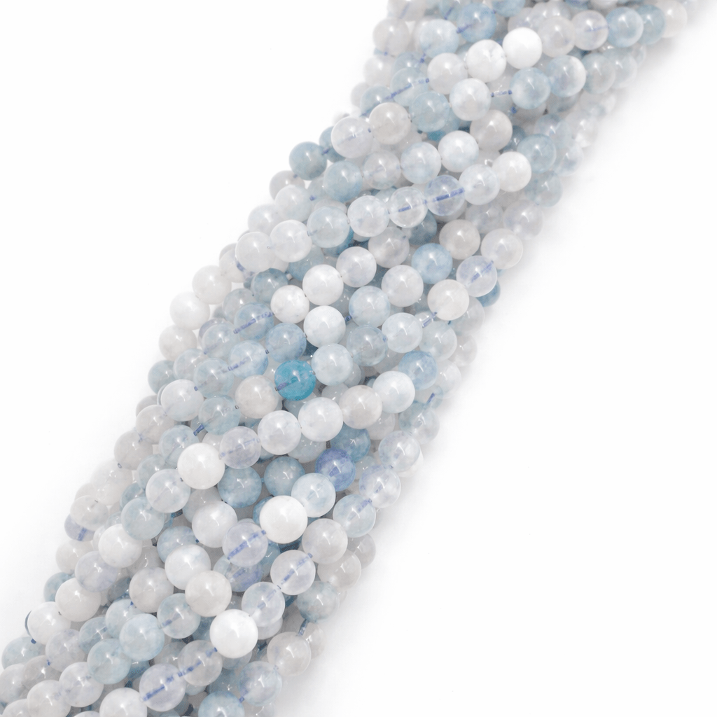 Akvamarin Perler – Runde Glatte (10 - 10,5mm) - Uniq Perler - 120137