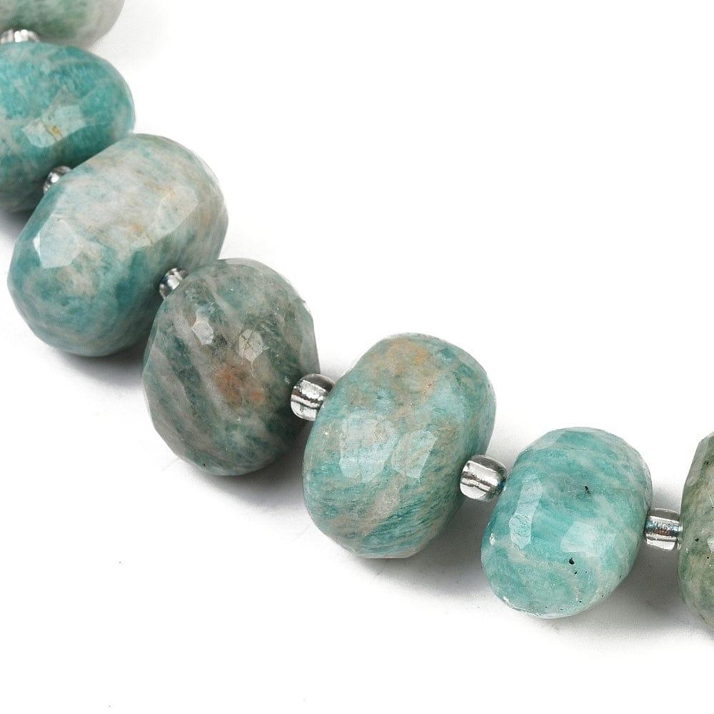 Amazonit – Nuggets, Facetteret (14 - 21mm) - Uniq Perler - 115903