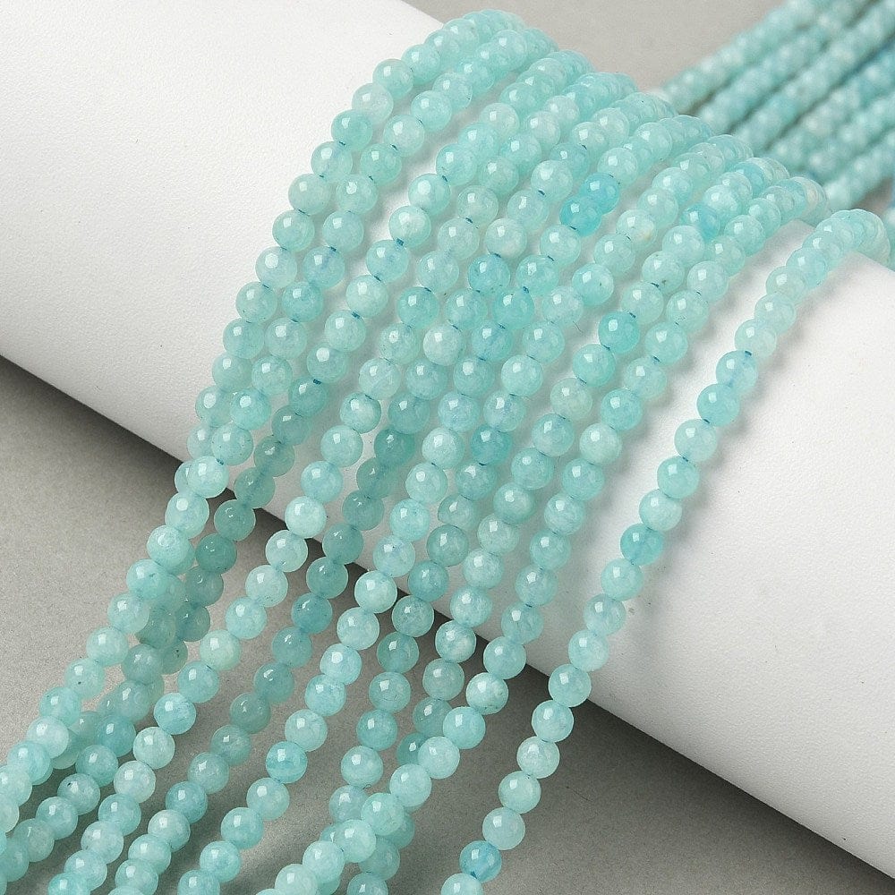 Amazonit – Rund (3mm) - Uniq Perler - 115234