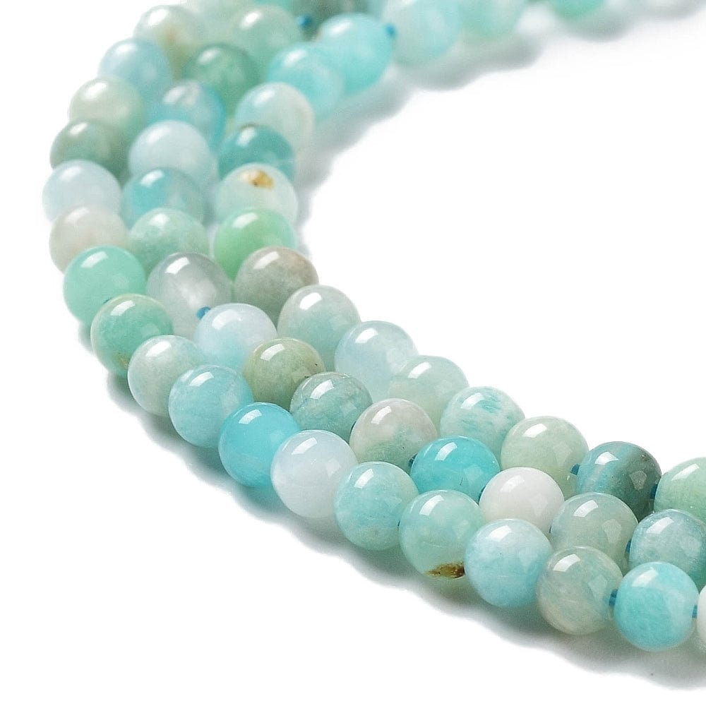 Amazonit – Rund (4mm) - Uniq Perler - 112254