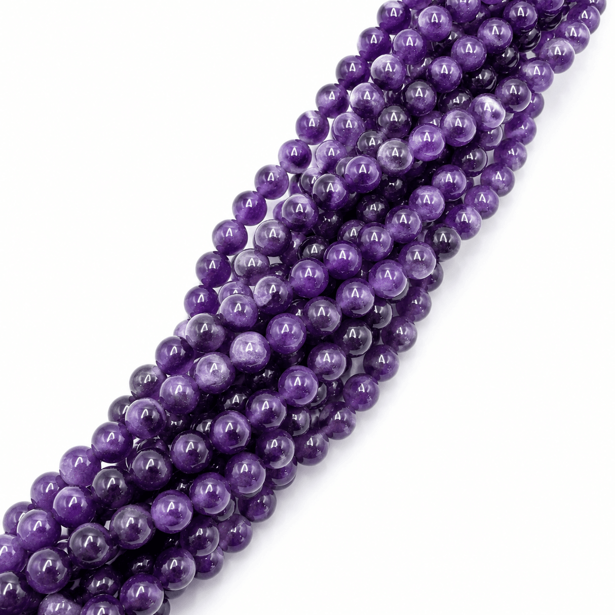 Ametyst –Lilla, Runde (6mm) - Uniq Perler - 849842