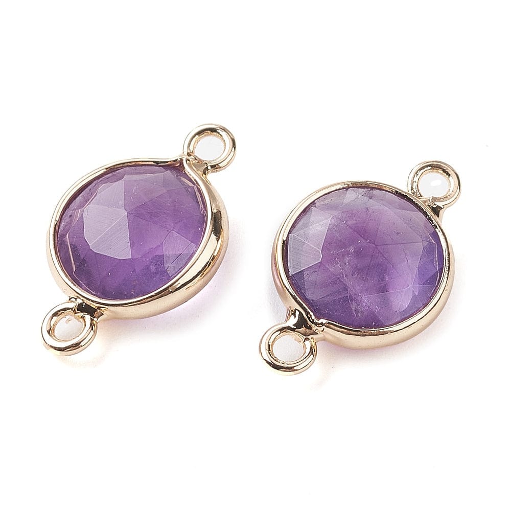 Ametyst Mellemled/Link, (16,5x10,5mm) - Uniq Perler - 561191