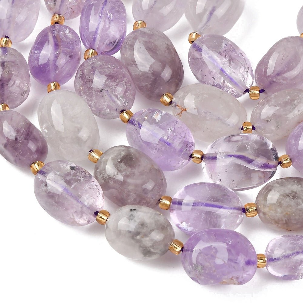 Ametyst Nuggets – Tumble (12–20mm) - Uniq Perler - 117551