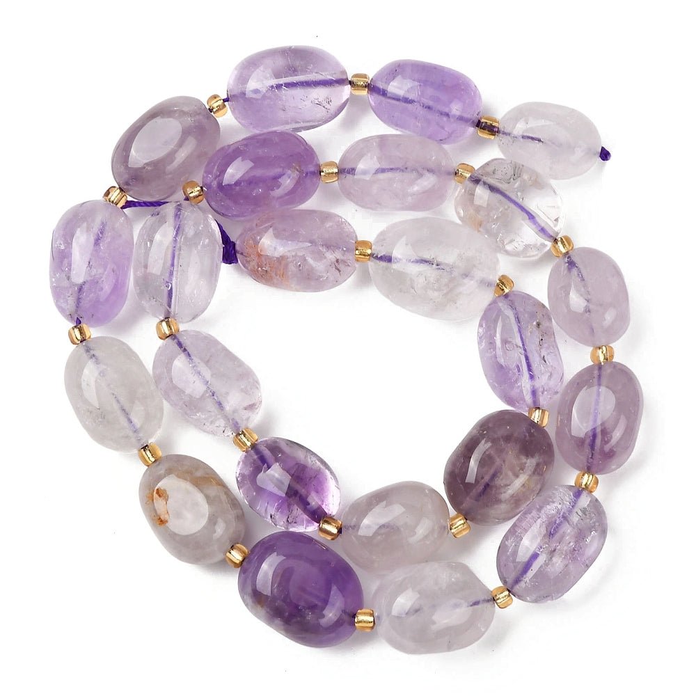 Ametyst Nuggets – Tumble (12–20mm) - Uniq Perler - 117551